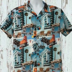 Retro Vintage Style Large EIGHTHAVENUE Men’s Men’s Multicolor Short Sleeve Shirt